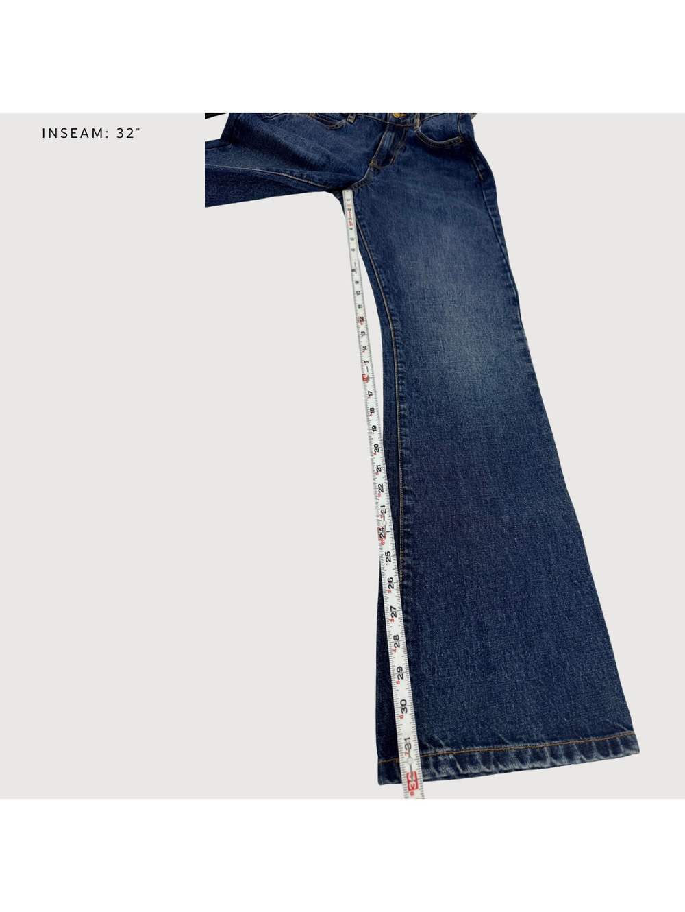 Sézane High Rise Straight Leg Jeans Dark Wash 36 - Picture 6 of 9